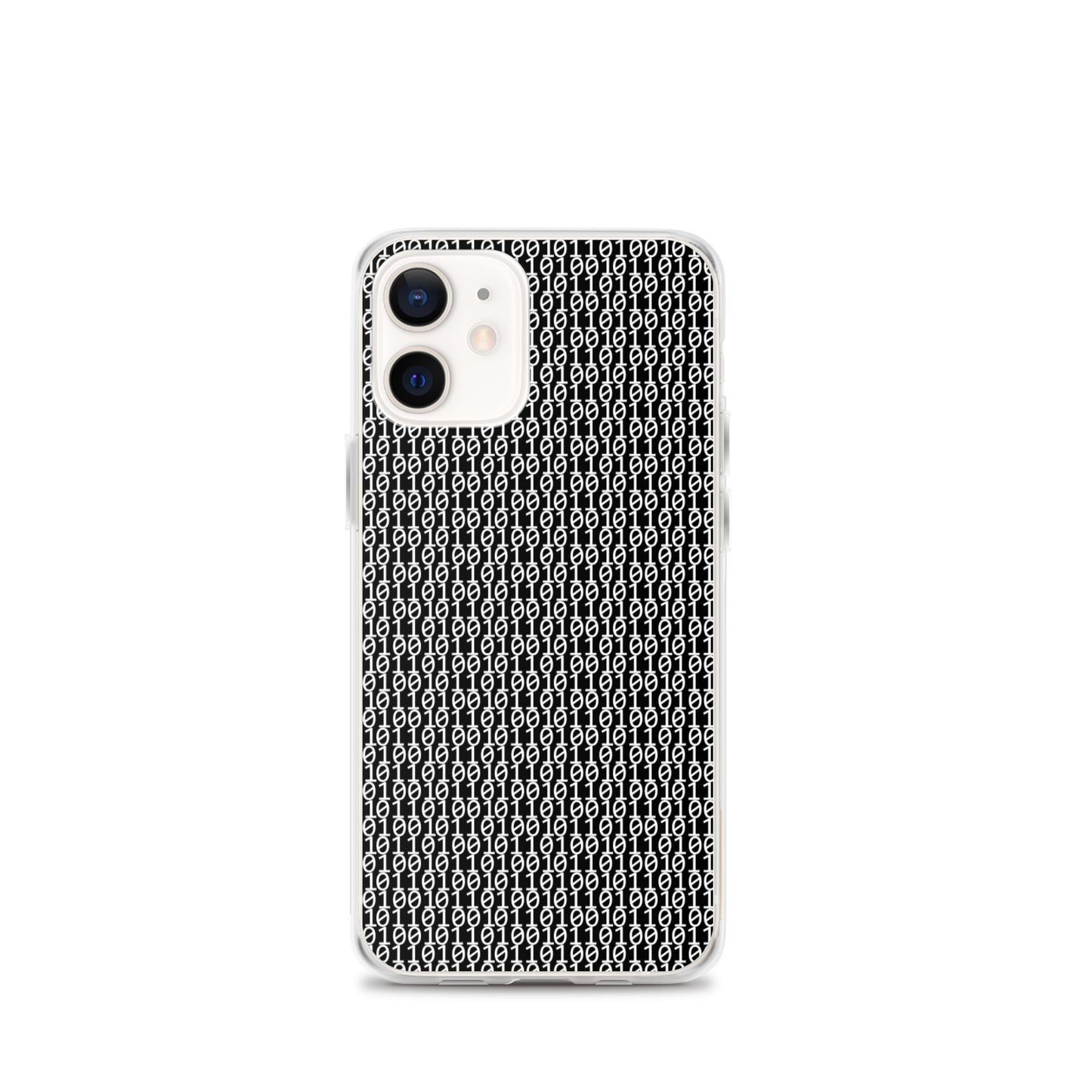物質をデジタル出力すると。(カラー:ブラック)2進数iPhoneケース