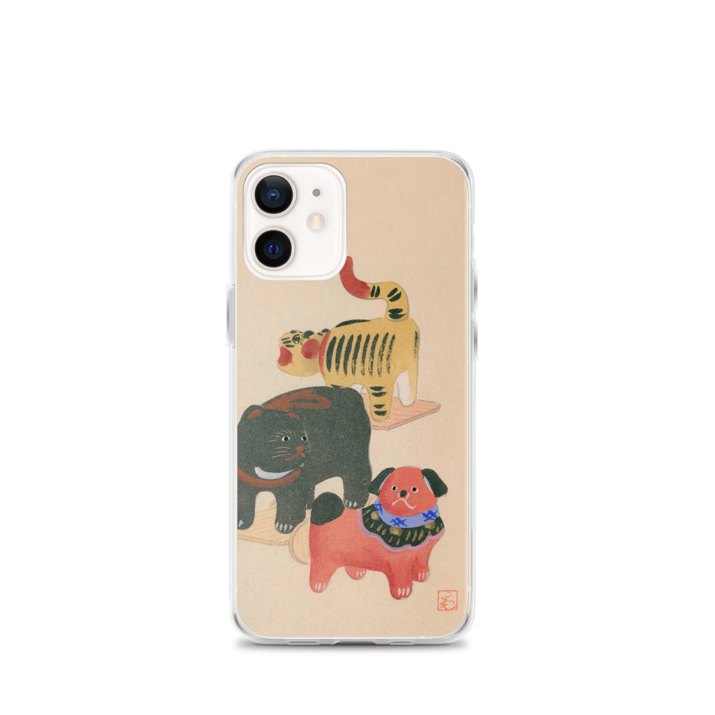 大正レトロ おもちゃ柄 iPhoneケース