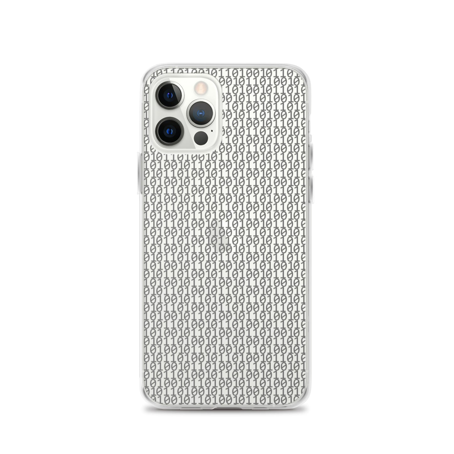 物質をデジタル出力すると。(カラー:クリア)2進数iPhoneケース
