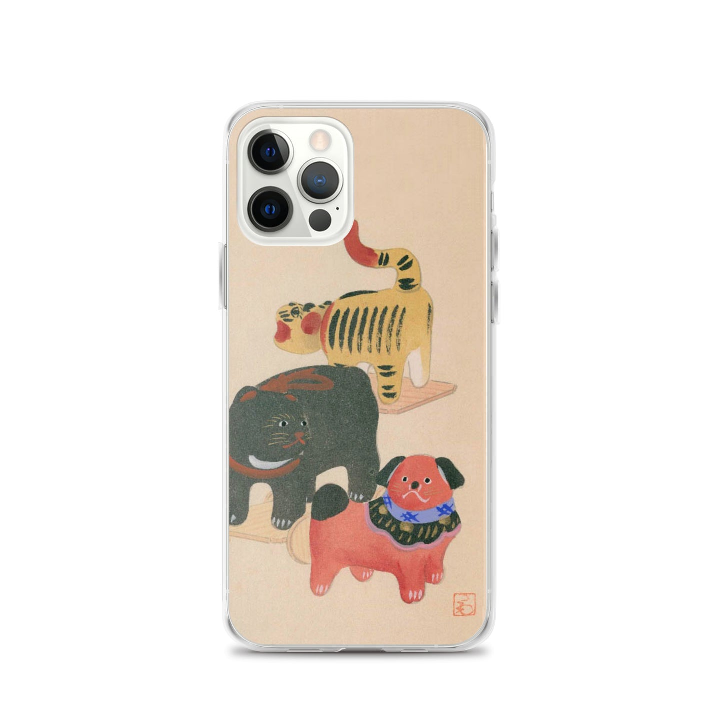 大正レトロ おもちゃ柄 iPhoneケース