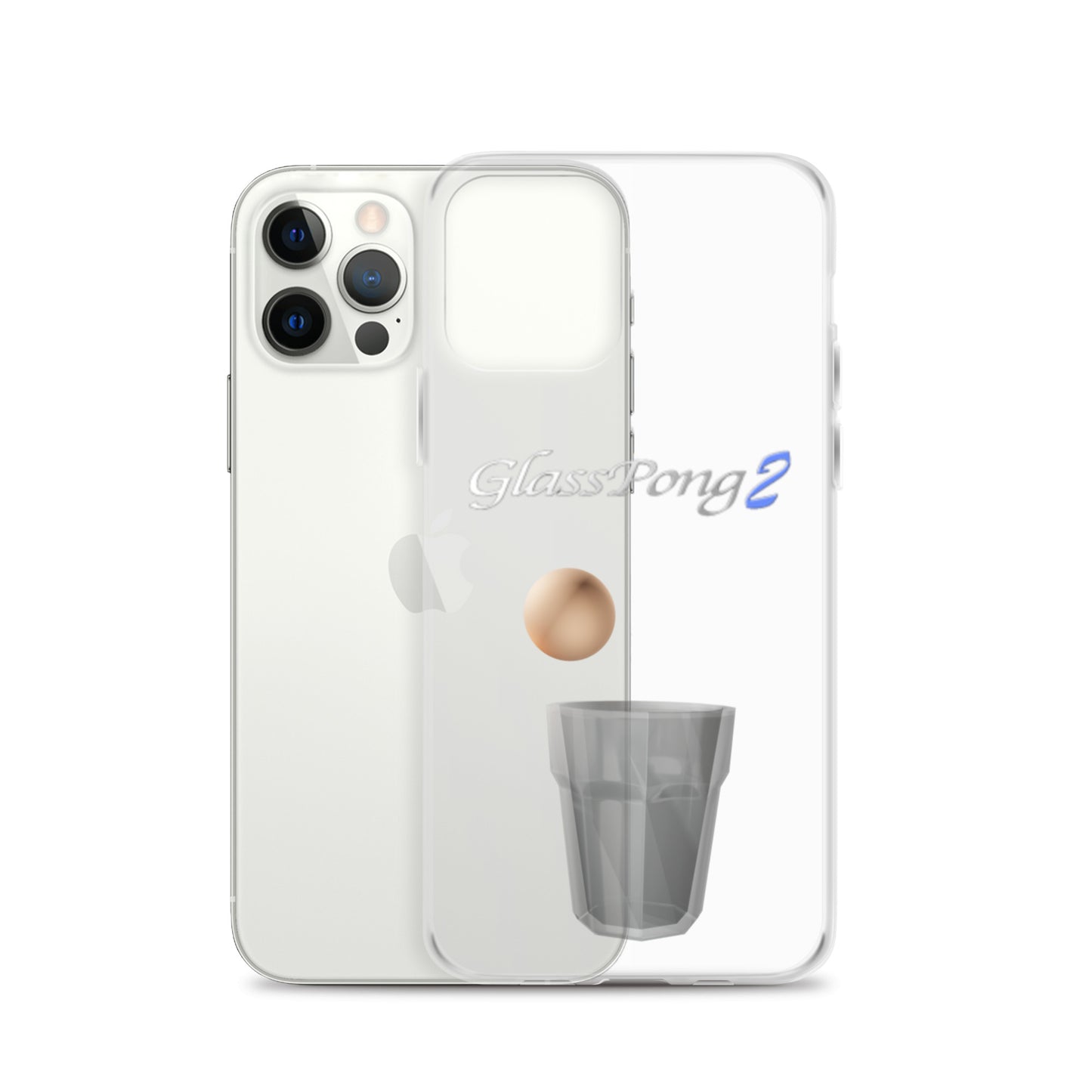 GlassPong2 ping pong ball in glass iPhone case