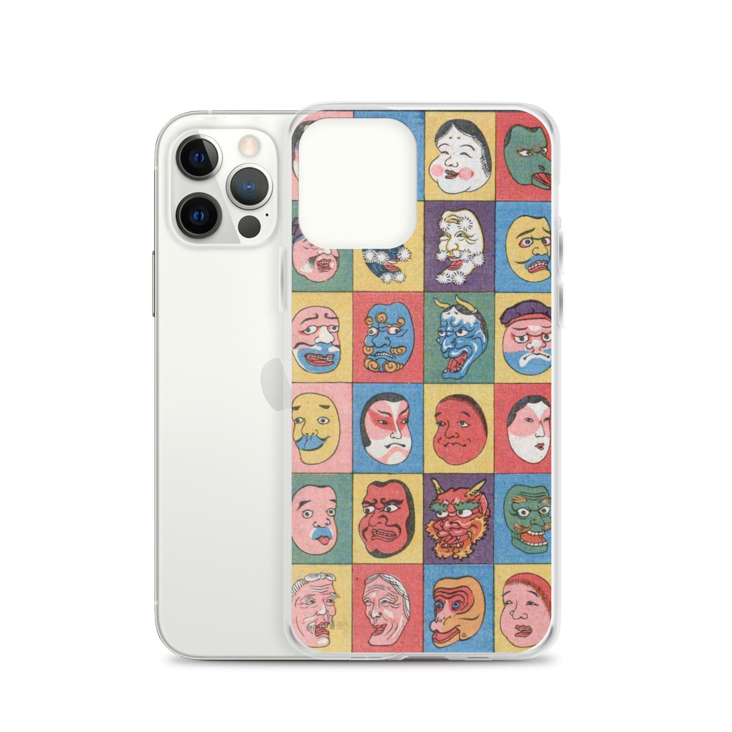 大正レトロ お面 iPhoneケース
