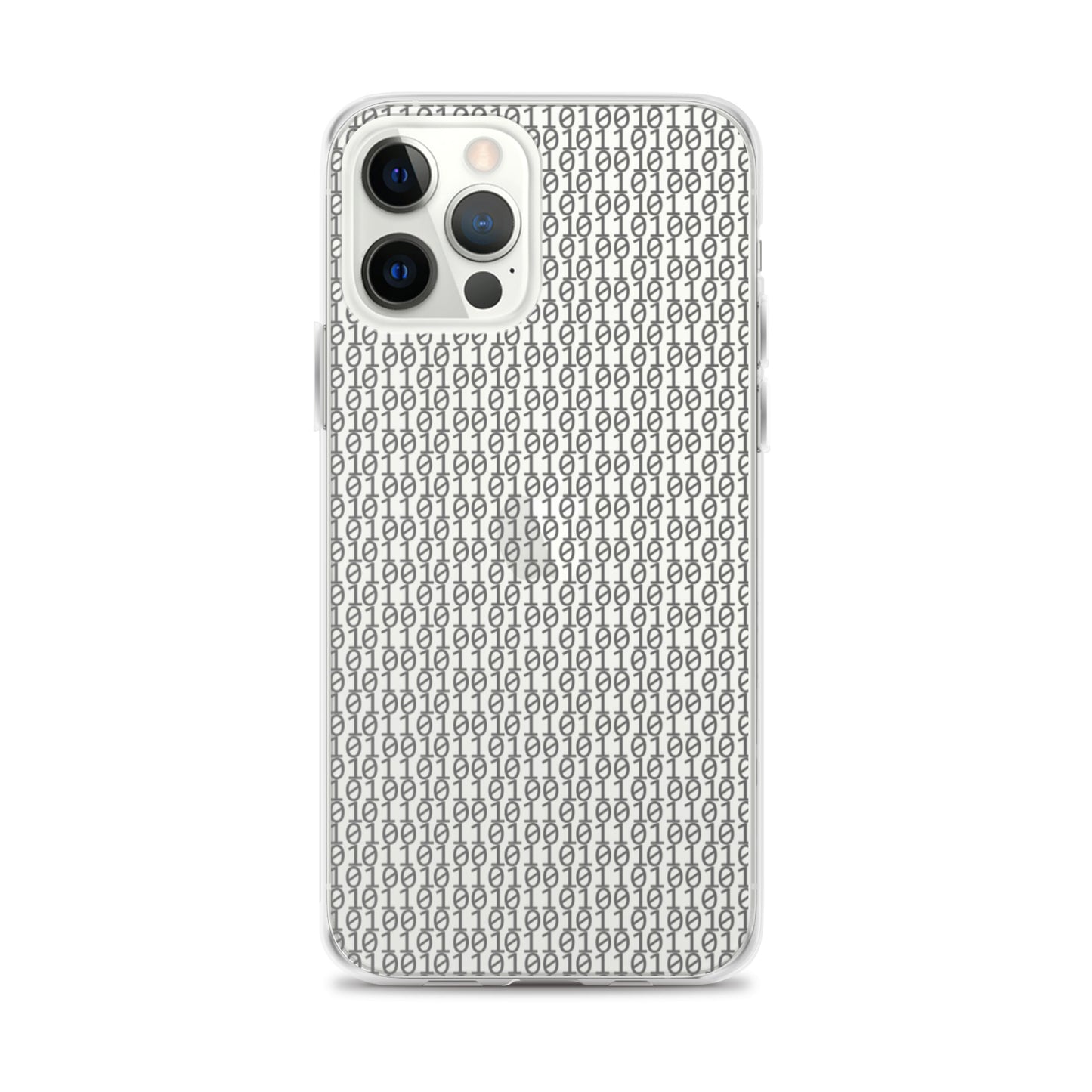 物質をデジタル出力すると。(カラー:クリア)2進数iPhoneケース