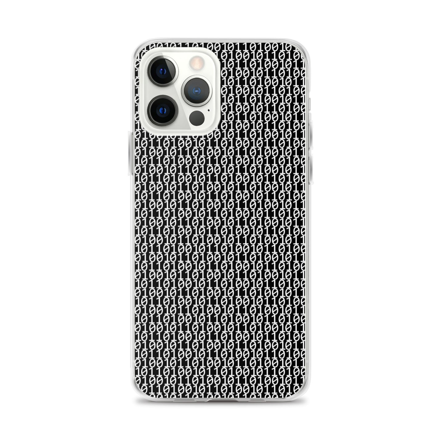 物質をデジタル出力すると。(カラー:ブラック)2進数iPhoneケース
