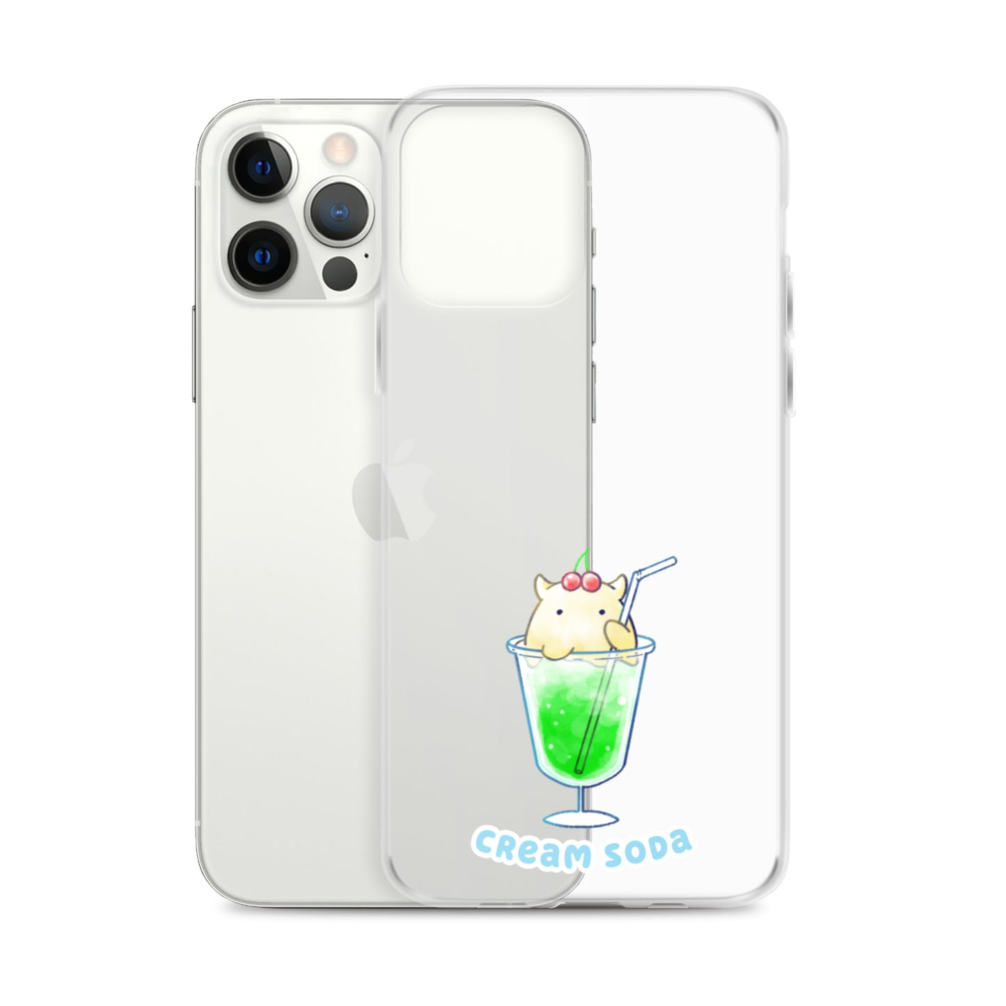 めんだこクリームソーダ スマホケース
