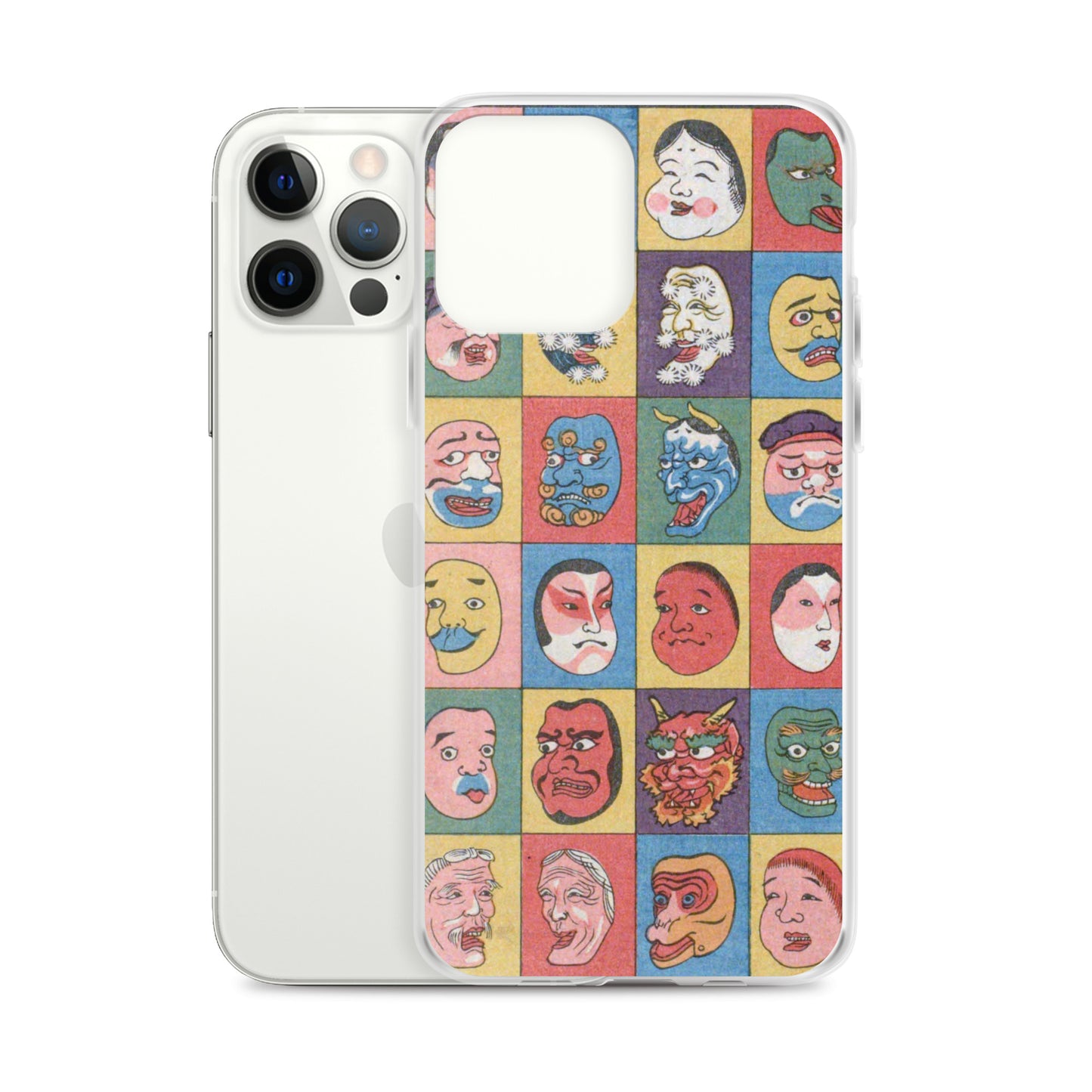 大正レトロ お面 iPhoneケース
