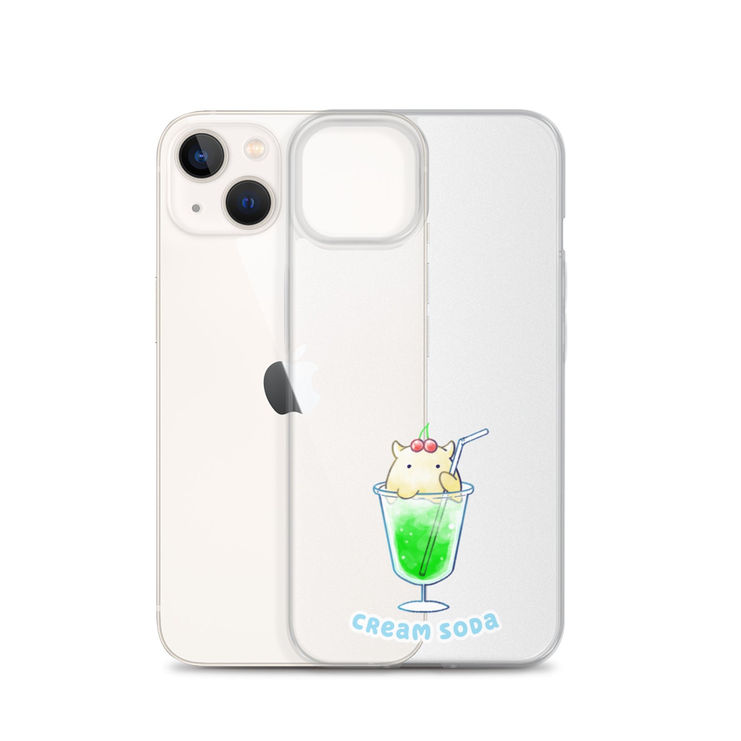 めんだこクリームソーダ スマホケース