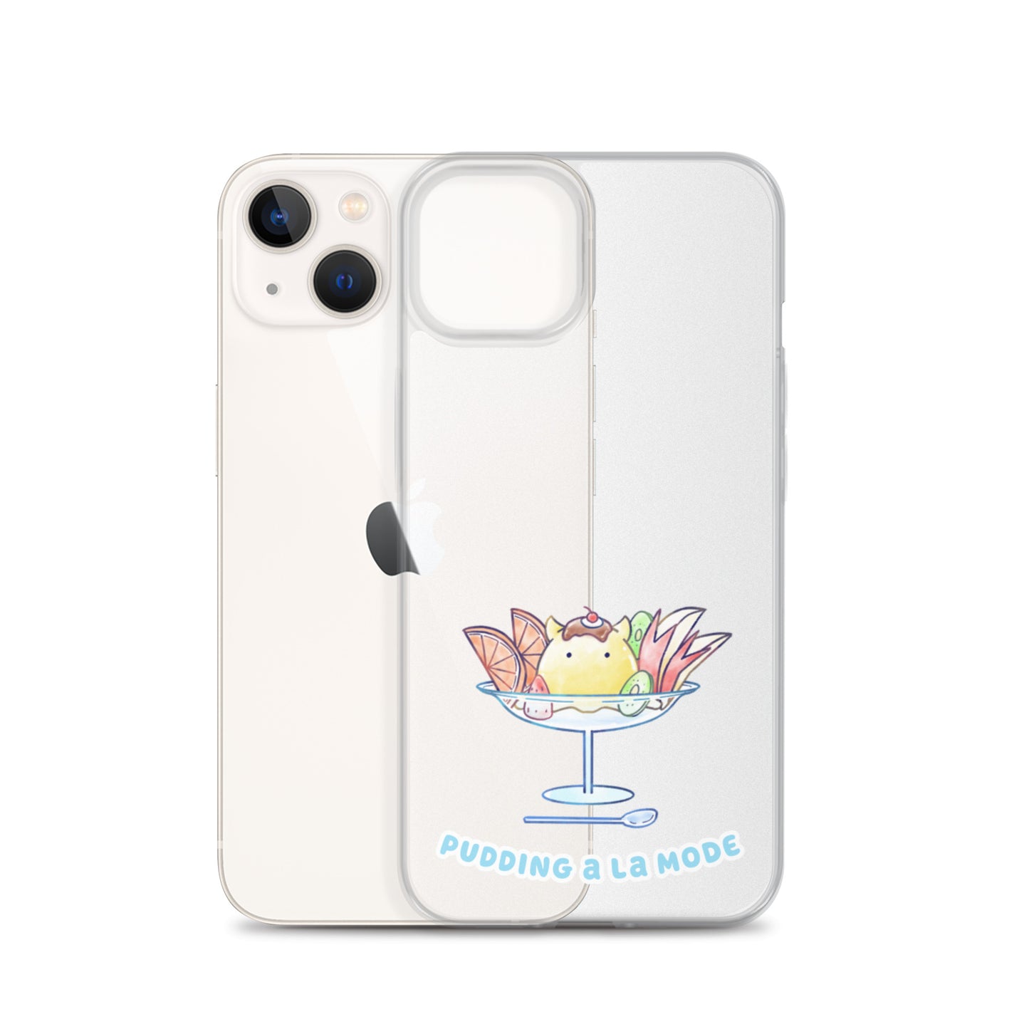 めんだこプリンアラモード スマホケース
