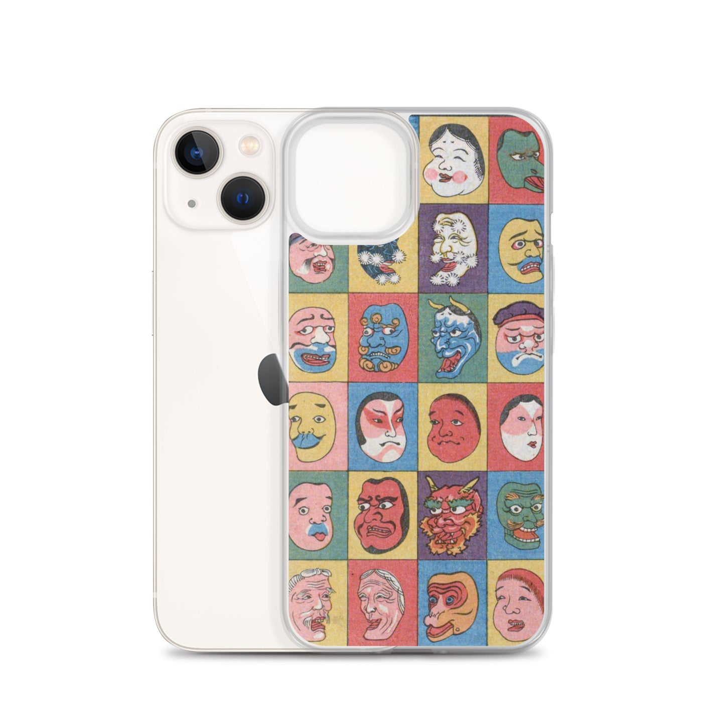 大正レトロ お面 iPhoneケース