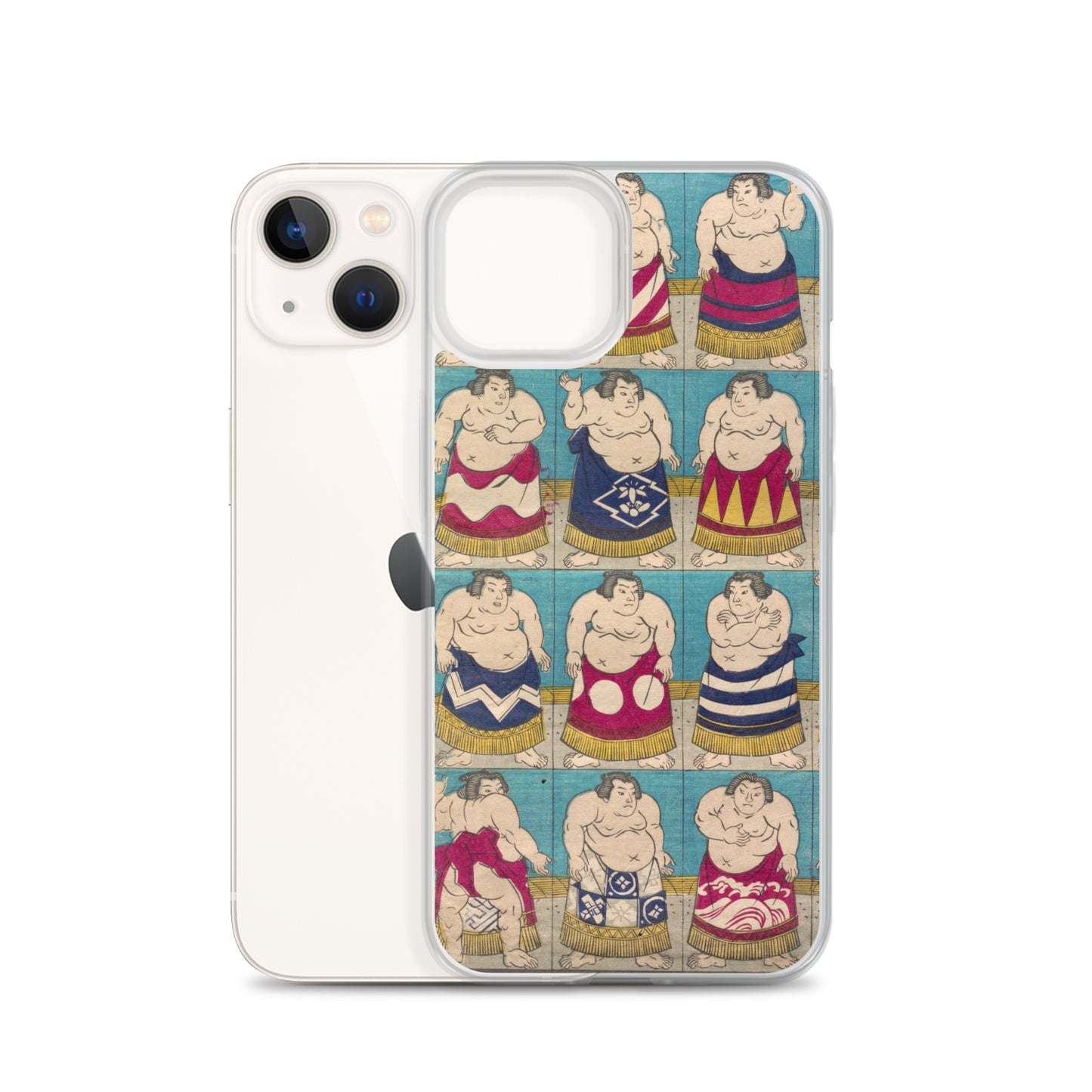 大正レトロ 相撲 iPhoneケース