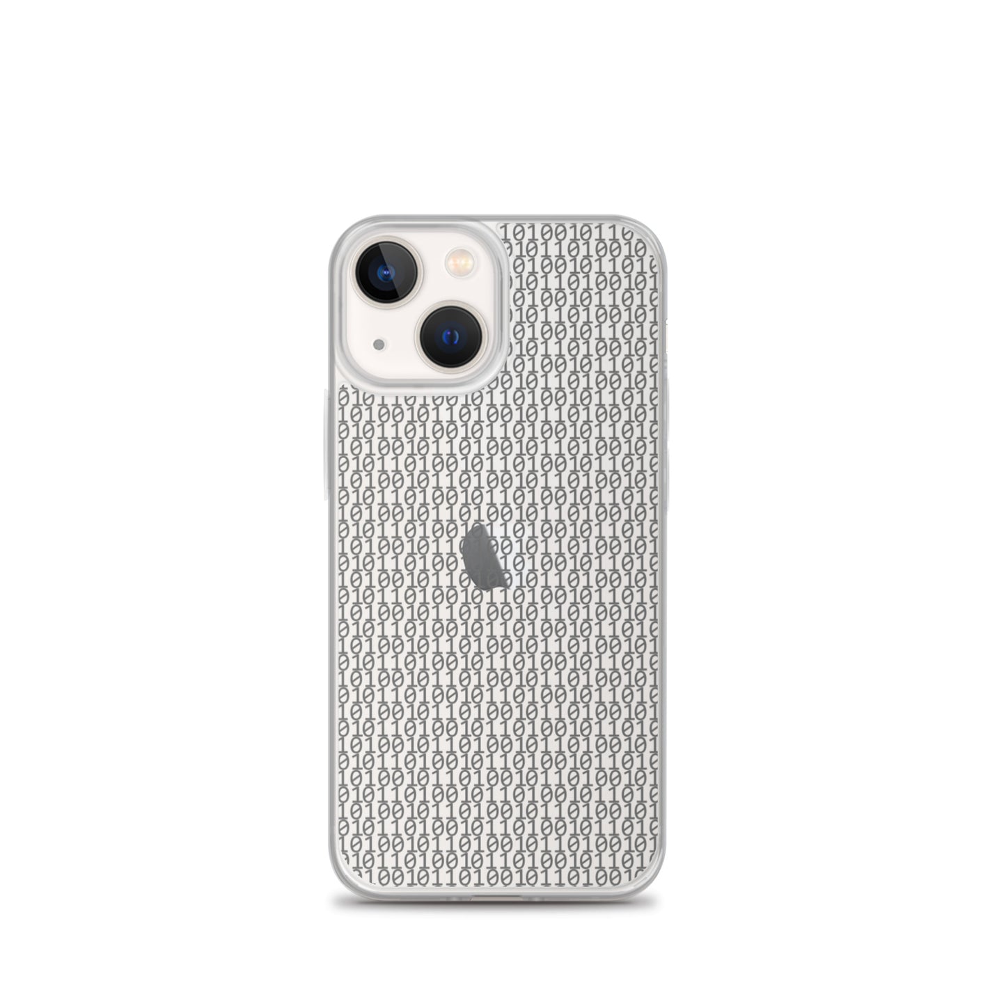 物質をデジタル出力すると。(カラー:クリア)2進数iPhoneケース