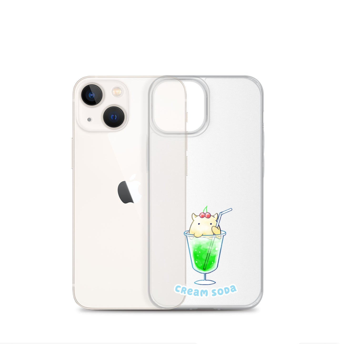 めんだこクリームソーダ スマホケース