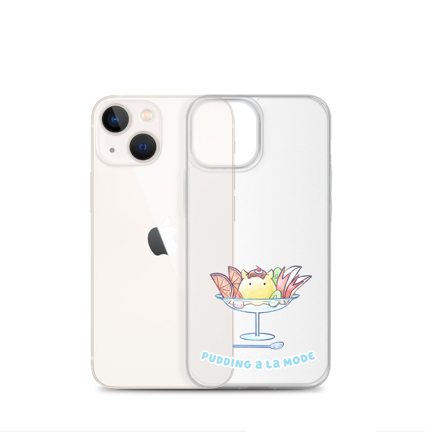 めんだこプリンアラモード スマホケース