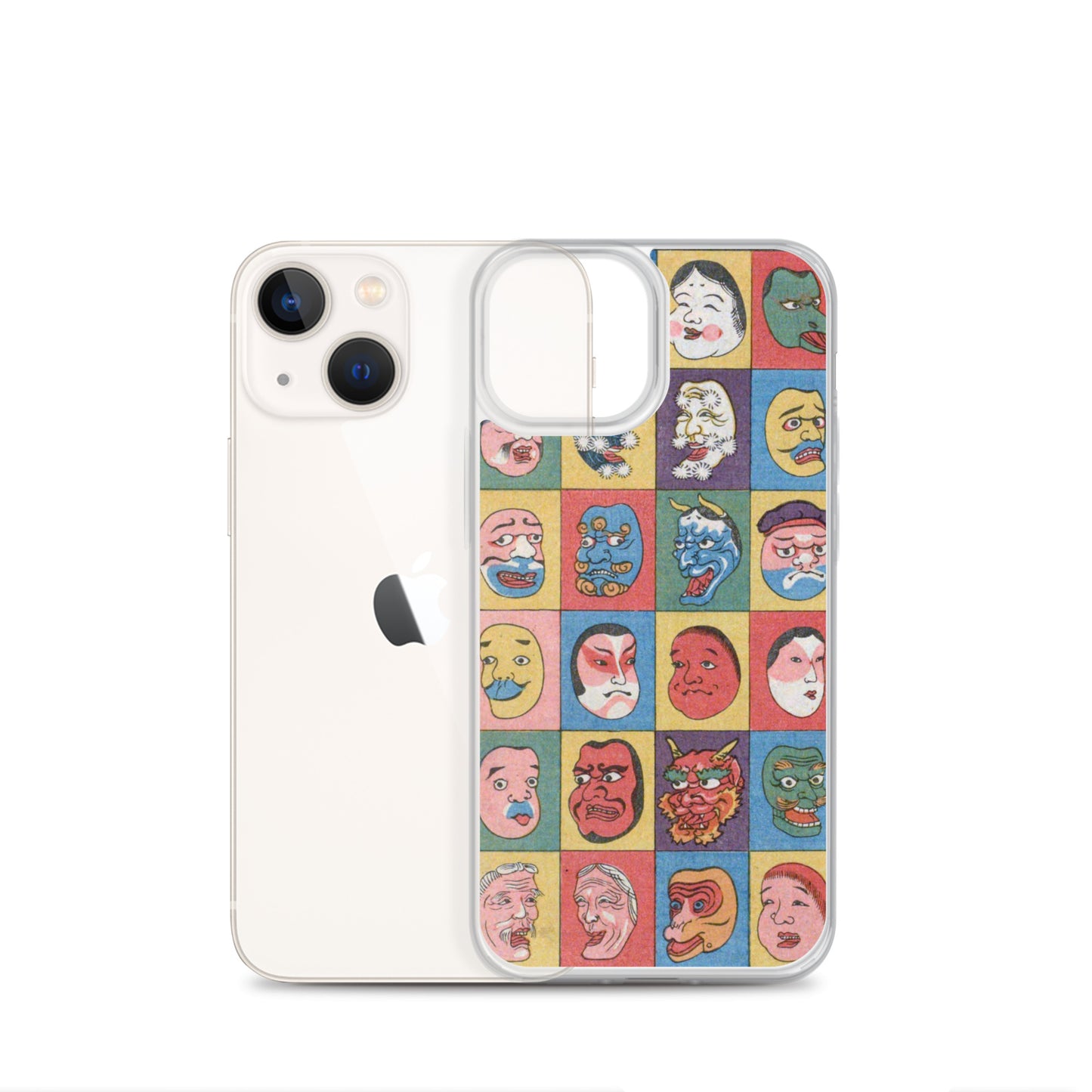 大正レトロ お面 iPhoneケース