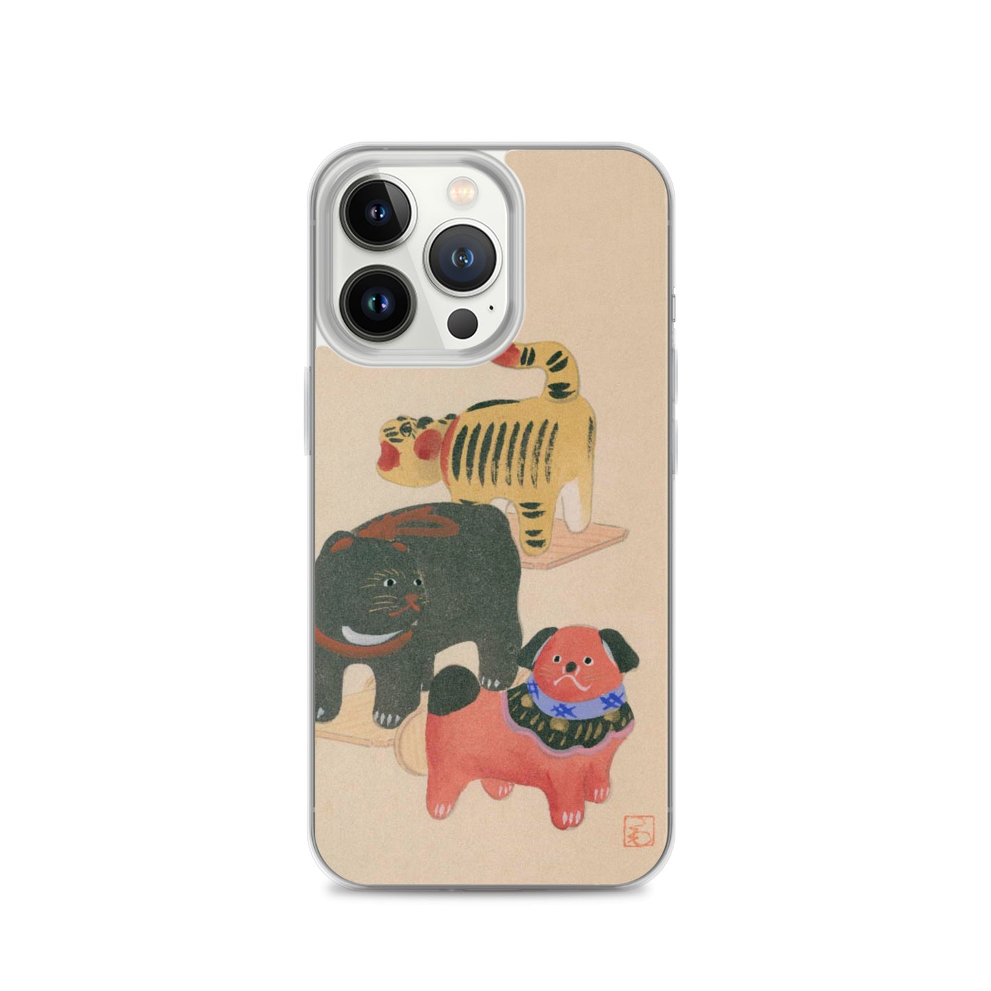 大正レトロ おもちゃ柄 iPhoneケース