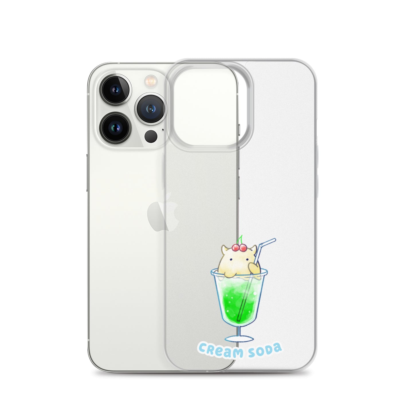 めんだこクリームソーダ スマホケース