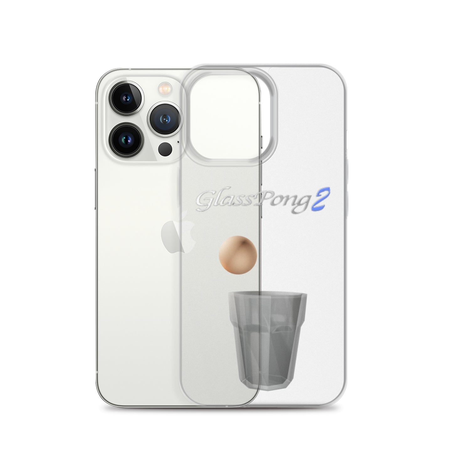 GlassPong2 ping pong ball in glass iPhone case