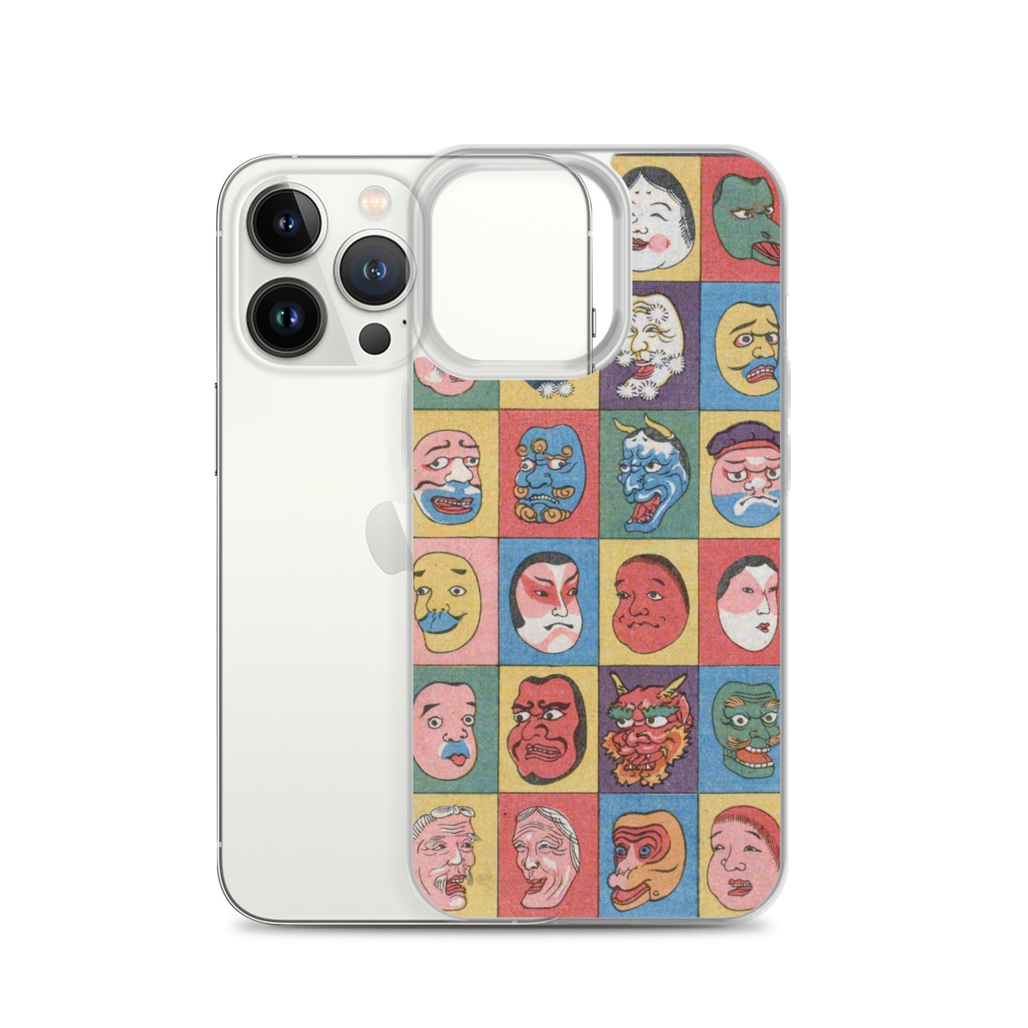 大正レトロ お面 iPhoneケース