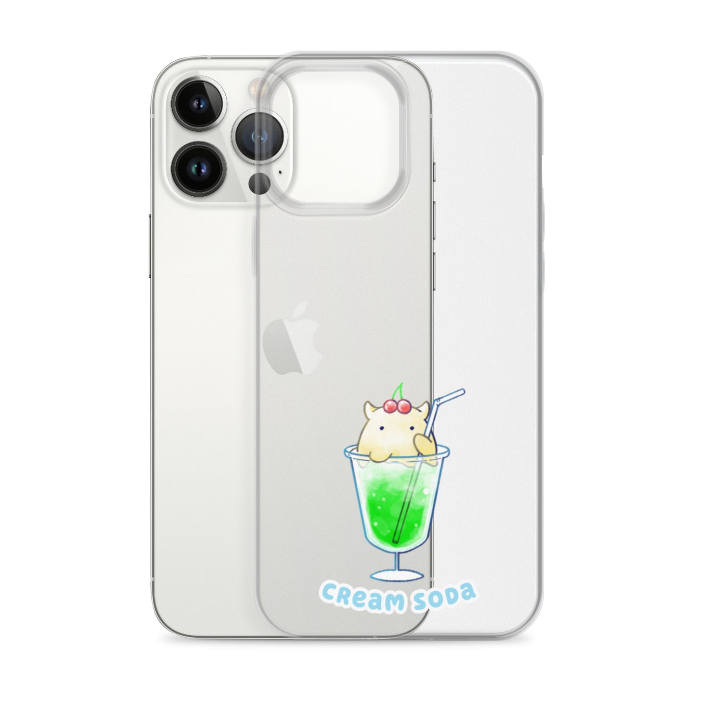 めんだこクリームソーダ スマホケース