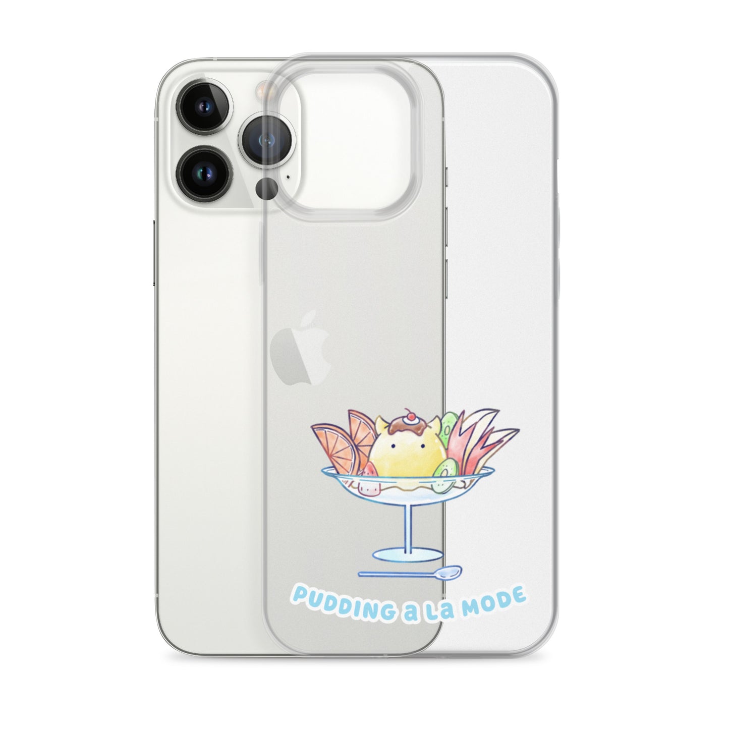 めんだこプリンアラモード スマホケース