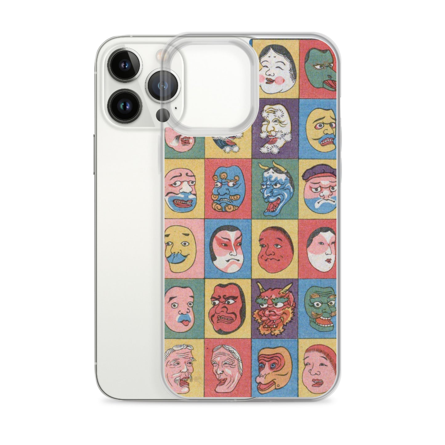 大正レトロ お面 iPhoneケース