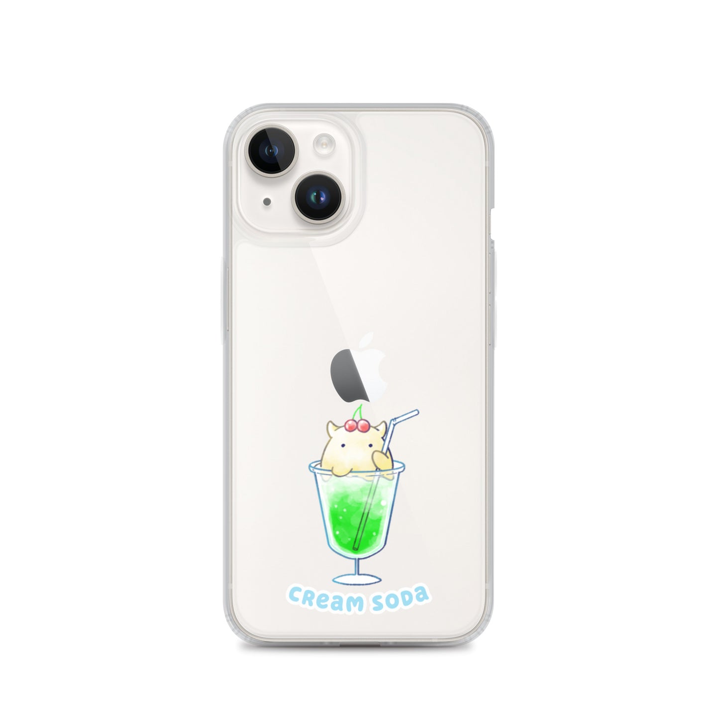 めんだこクリームソーダ スマホケース