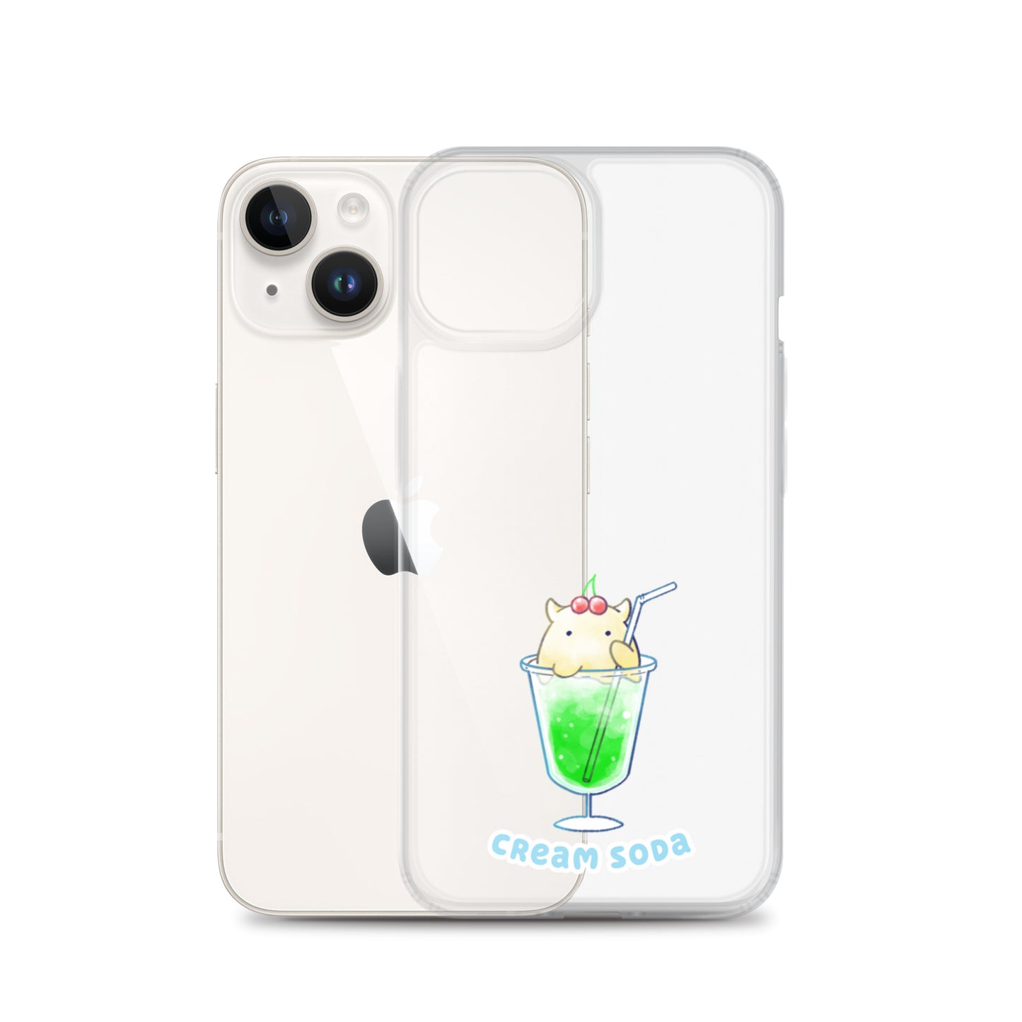 めんだこクリームソーダ スマホケース