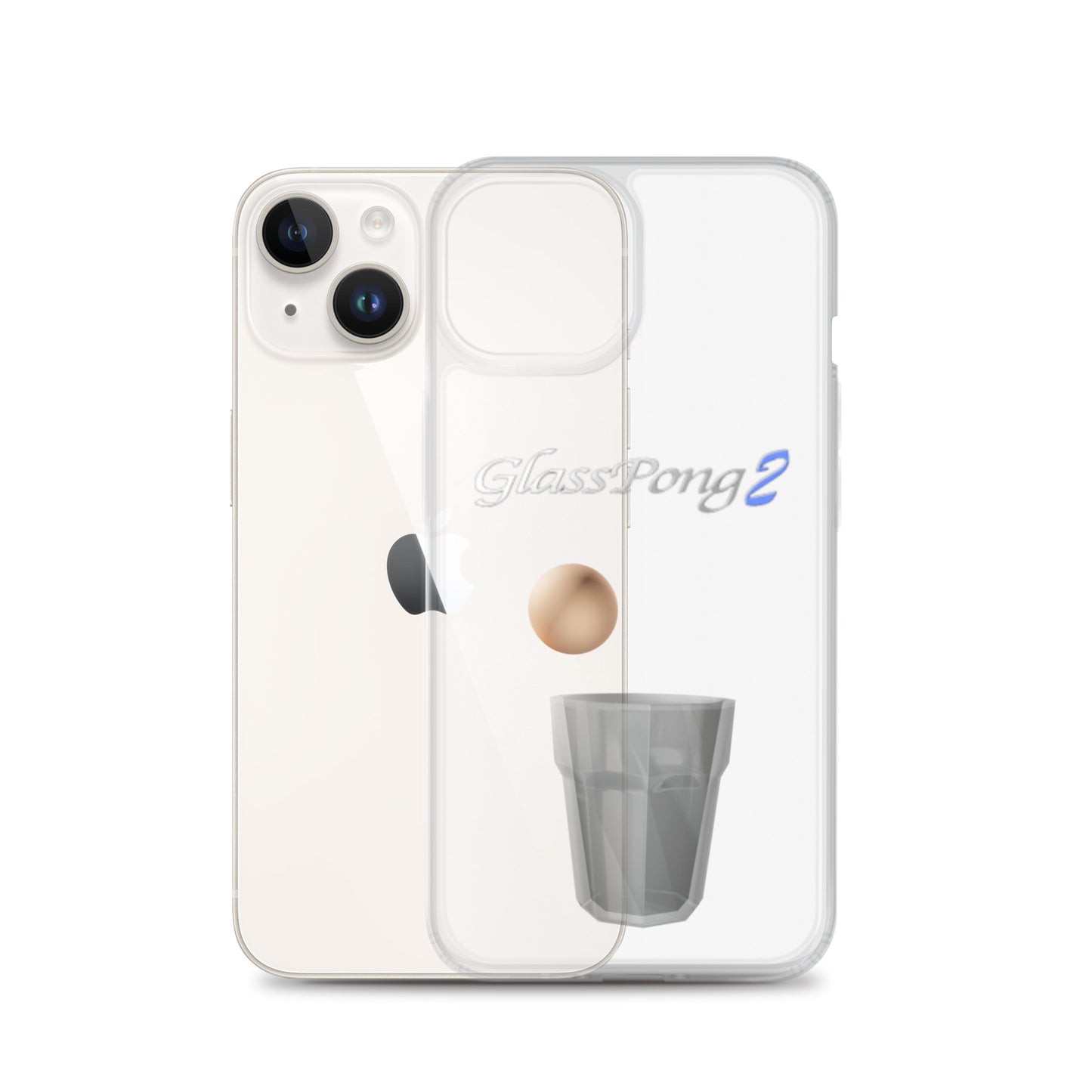 GlassPong2 ping pong ball in glass iPhone case