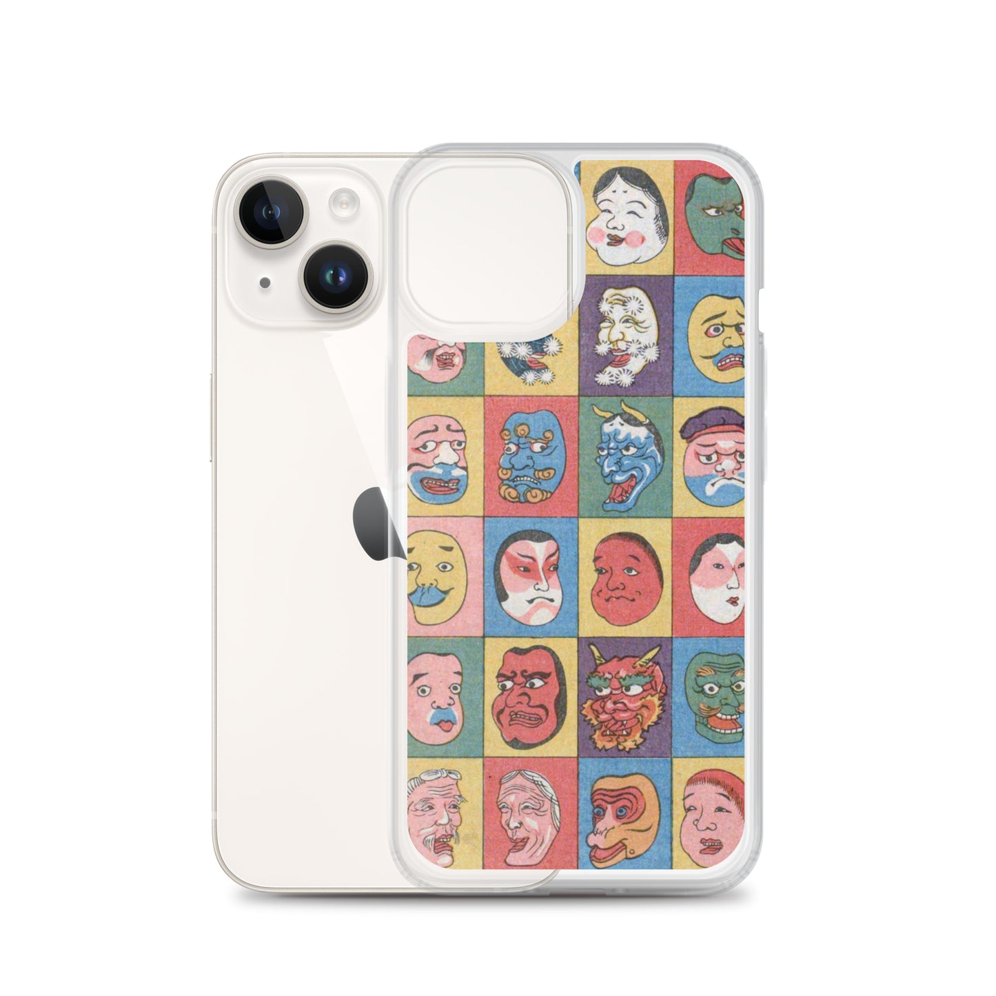 大正レトロ お面 iPhoneケース