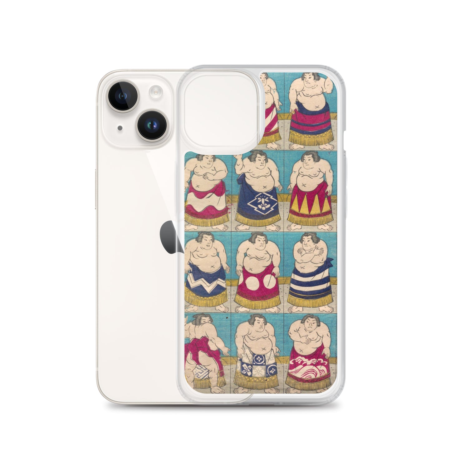 大正レトロ 相撲 iPhoneケース