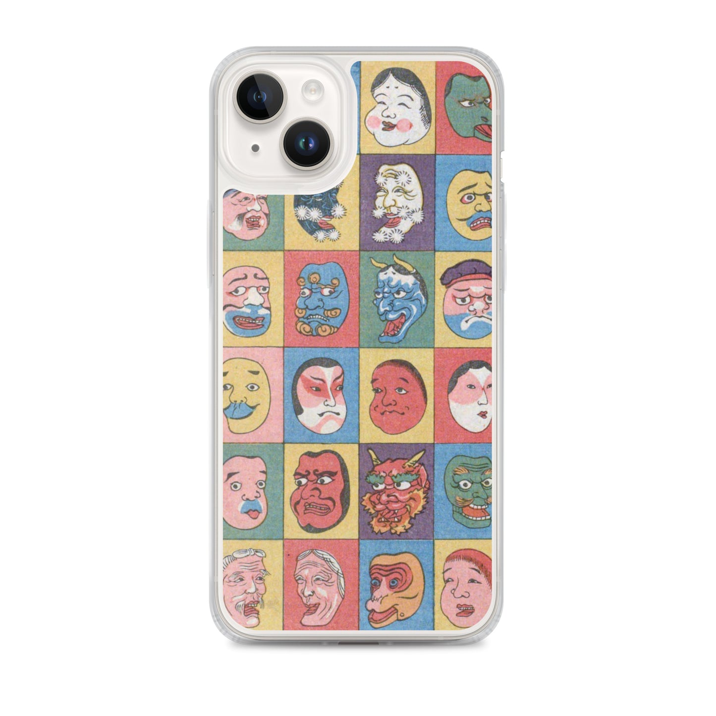 大正レトロ お面 iPhoneケース