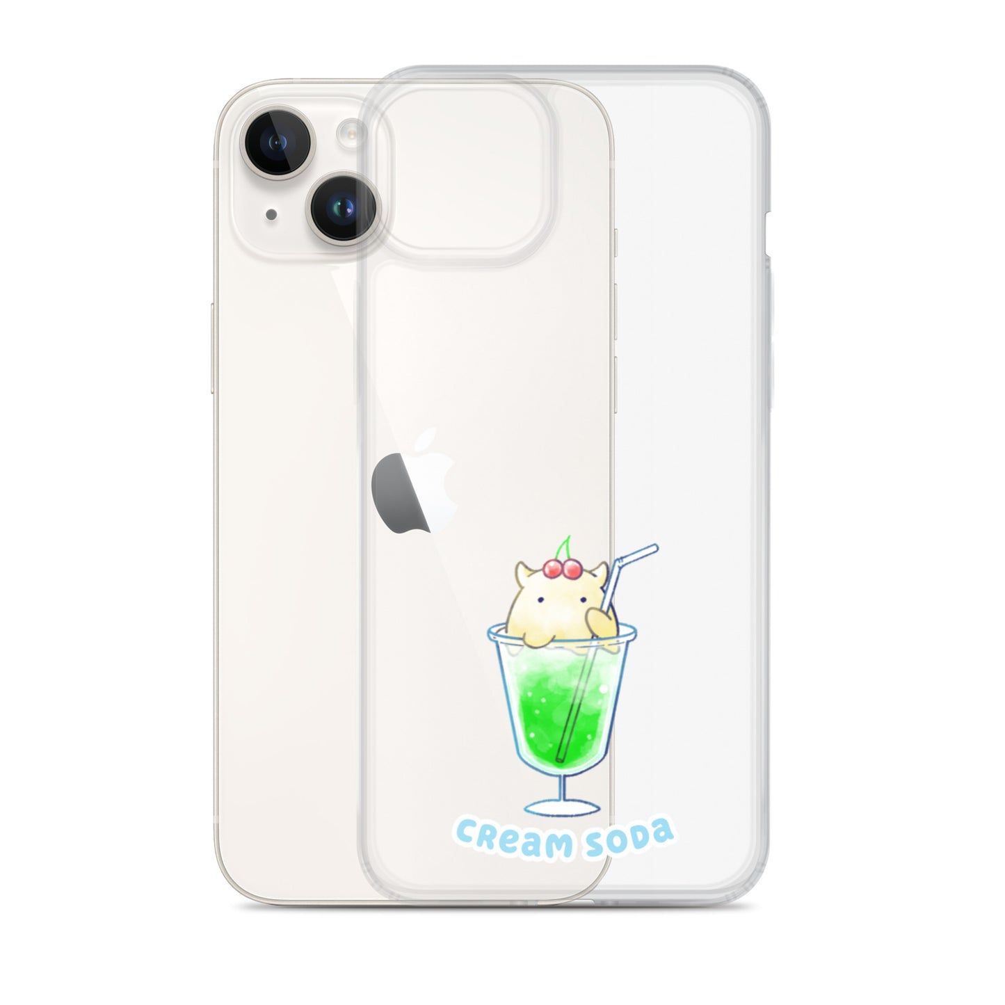 めんだこクリームソーダ スマホケース