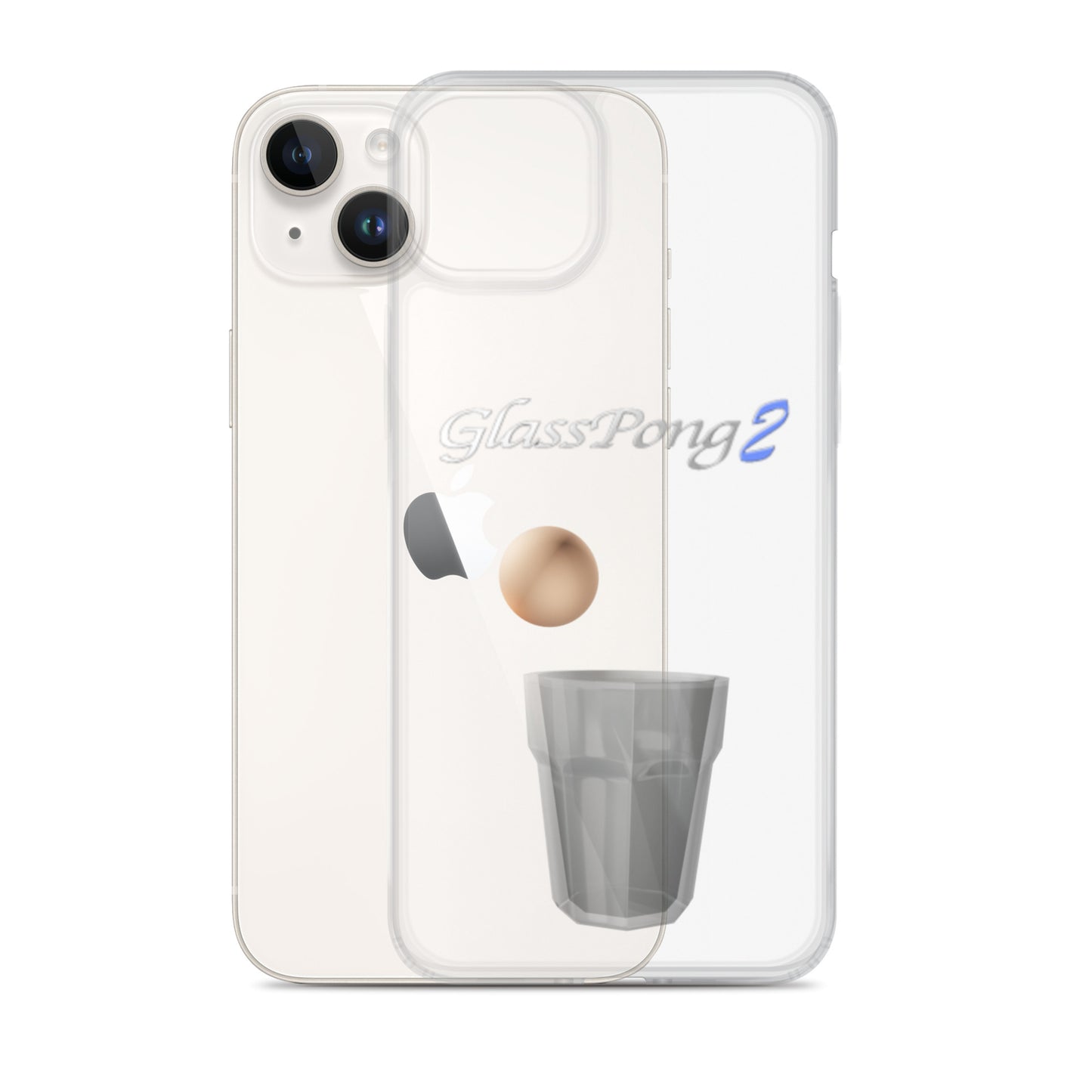 GlassPong2 ping pong ball in glass iPhone case