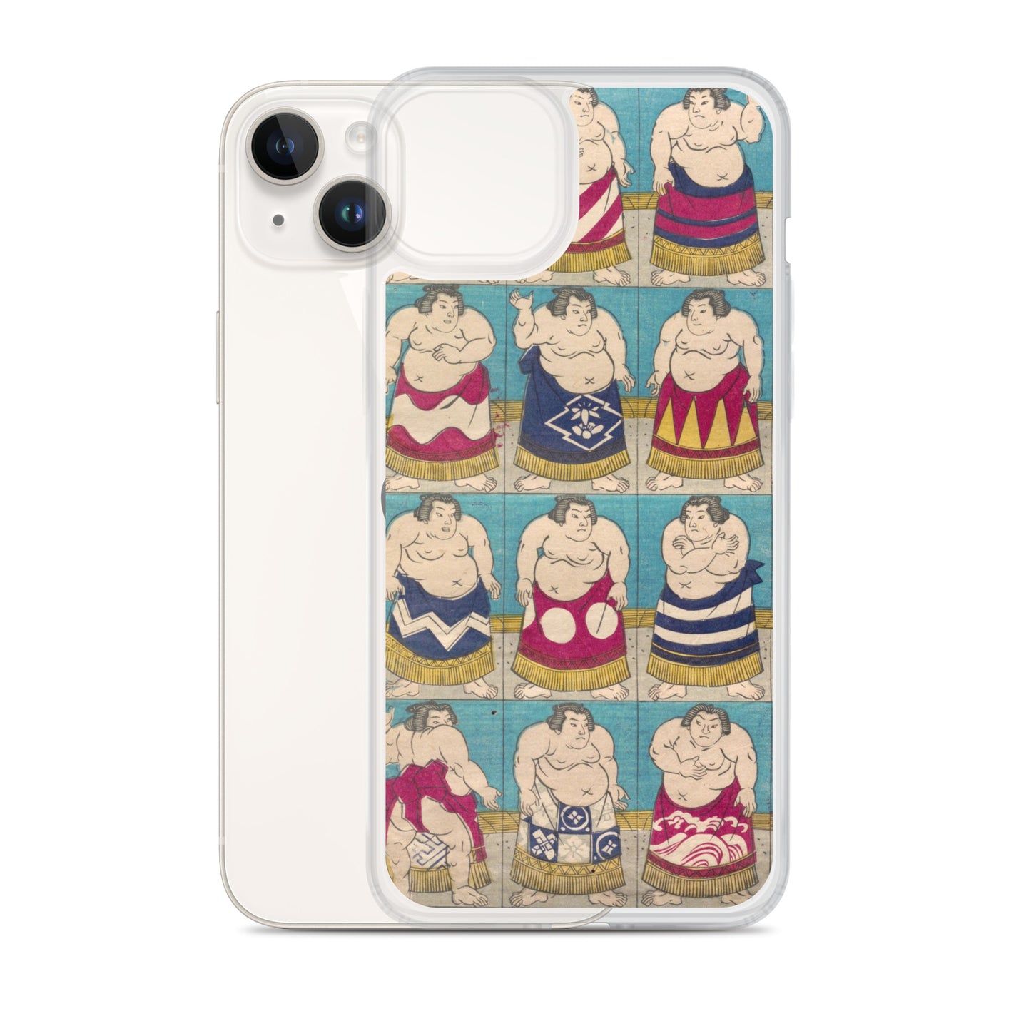 大正レトロ 相撲 iPhoneケース
