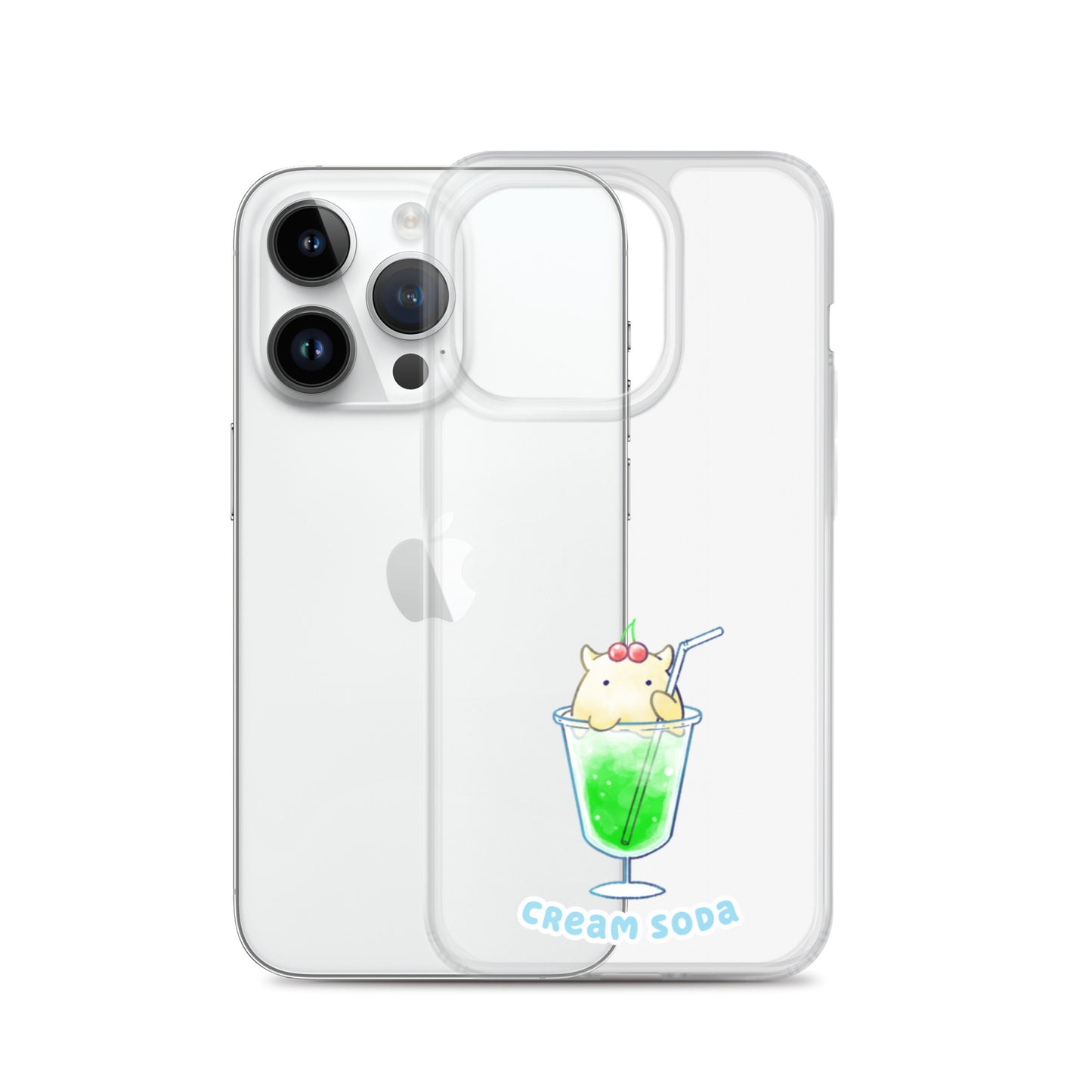めんだこクリームソーダ スマホケース