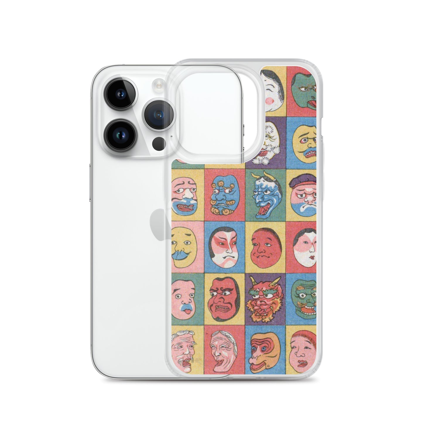 大正レトロ お面 iPhoneケース