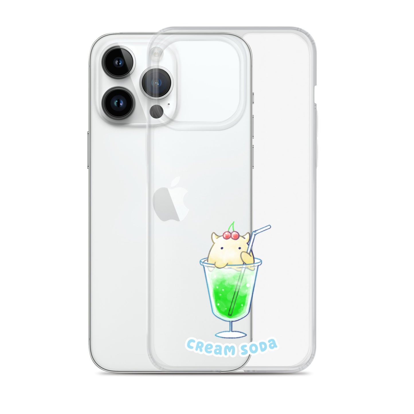 めんだこクリームソーダ スマホケース