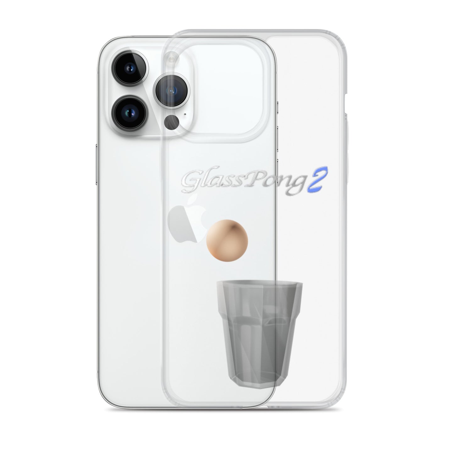 GlassPong2 ping pong ball in glass iPhone case
