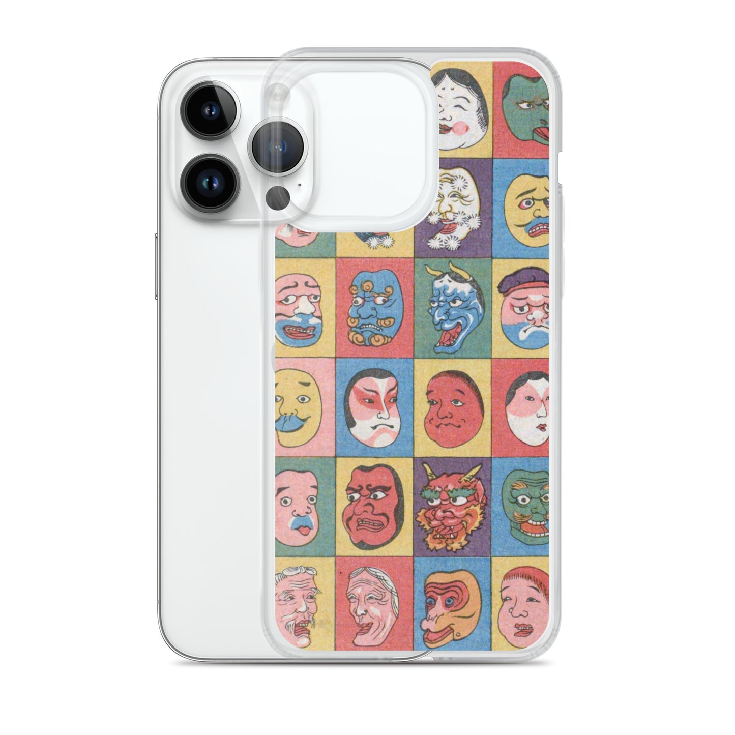 大正レトロ お面 iPhoneケース