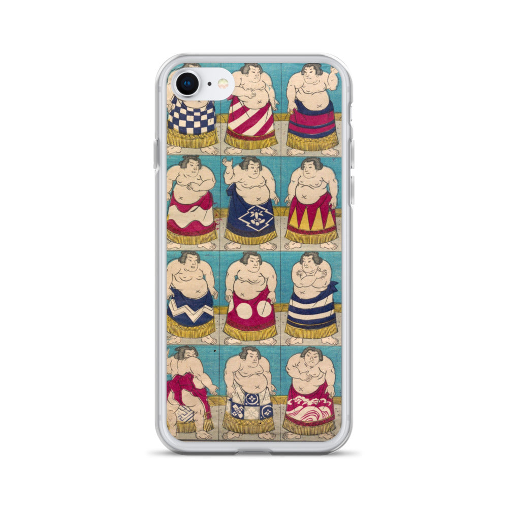 大正レトロ 相撲 iPhoneケース