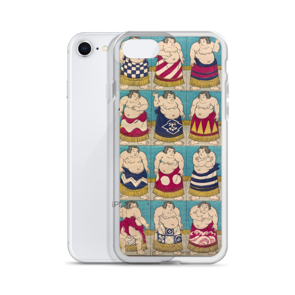 大正レトロ 相撲 iPhoneケース