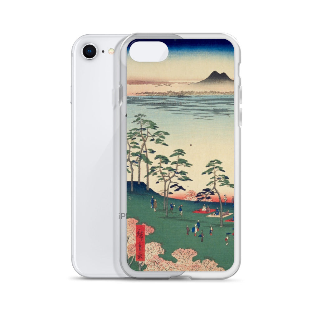 大正レトロ お花見 iPhoneケース