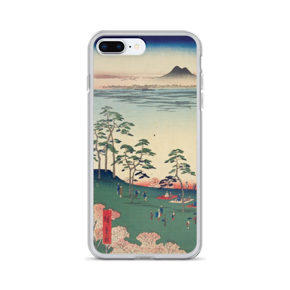 大正レトロ お花見 iPhoneケース