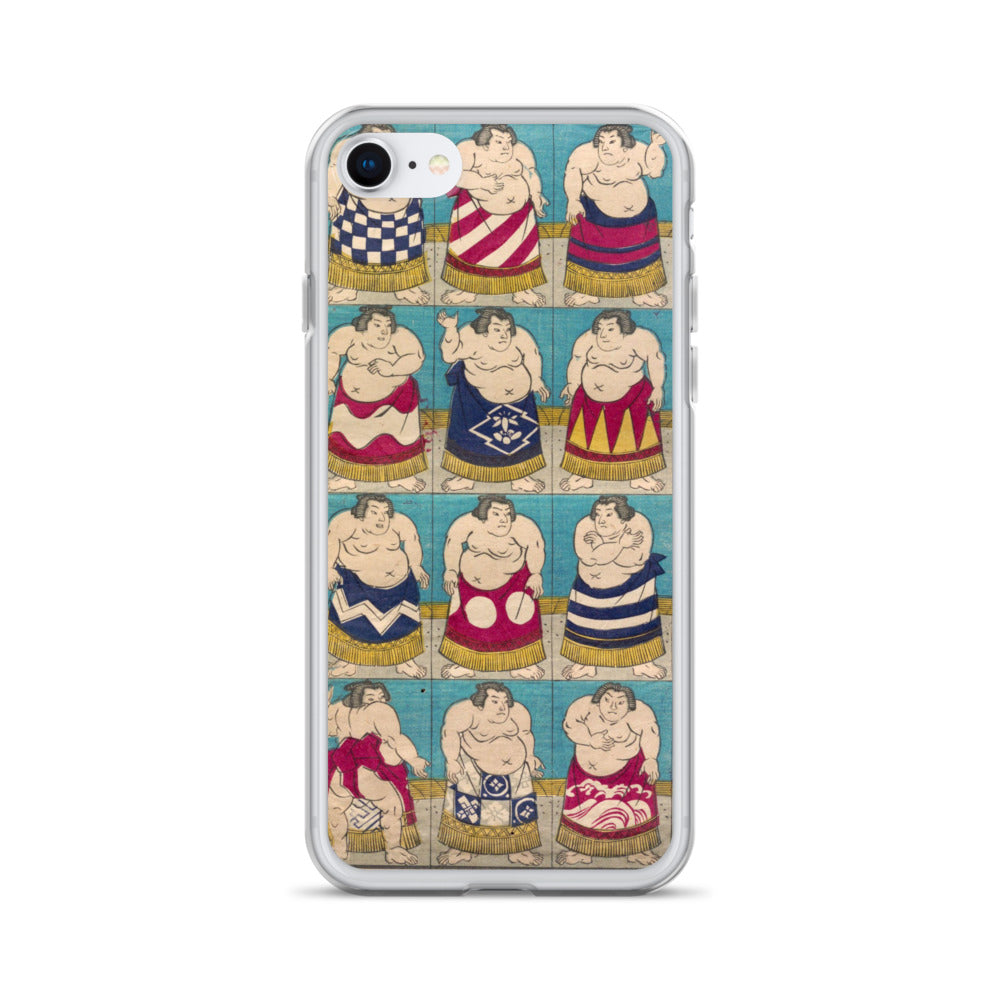 大正レトロ 相撲 iPhoneケース