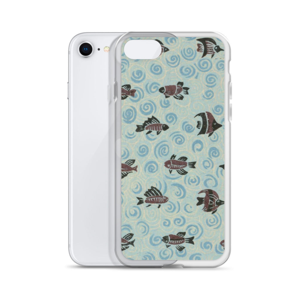 大正レトロ サカナ iPhoneケース