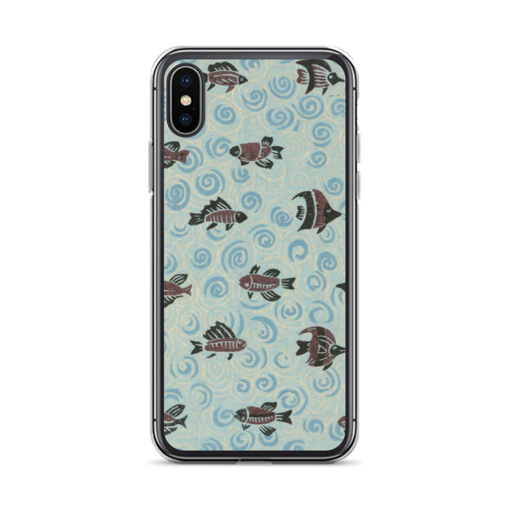 大正レトロ サカナ iPhoneケース