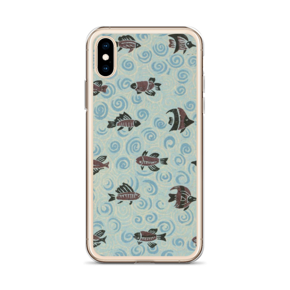 大正レトロ サカナ iPhoneケース