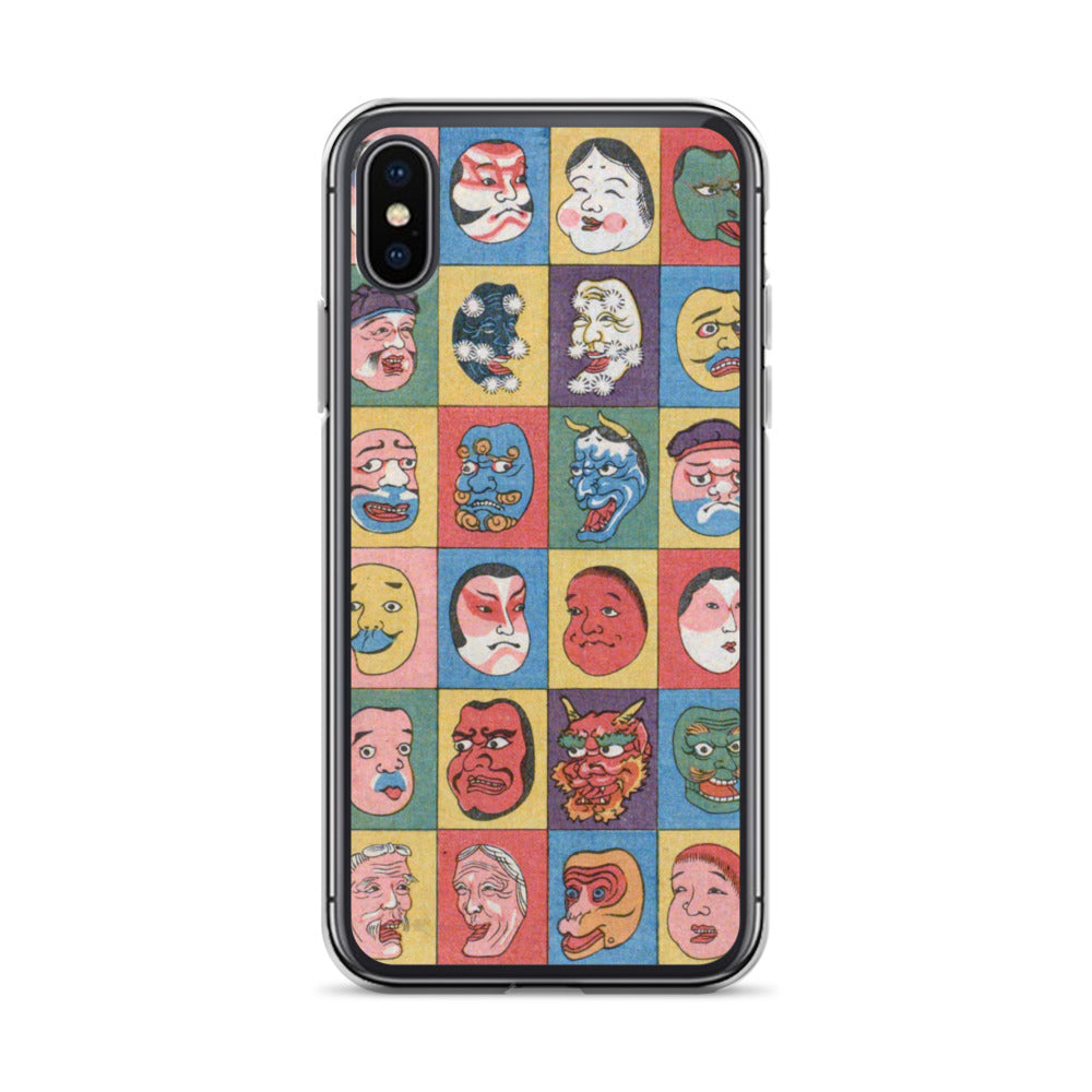 大正レトロ お面 iPhoneケース