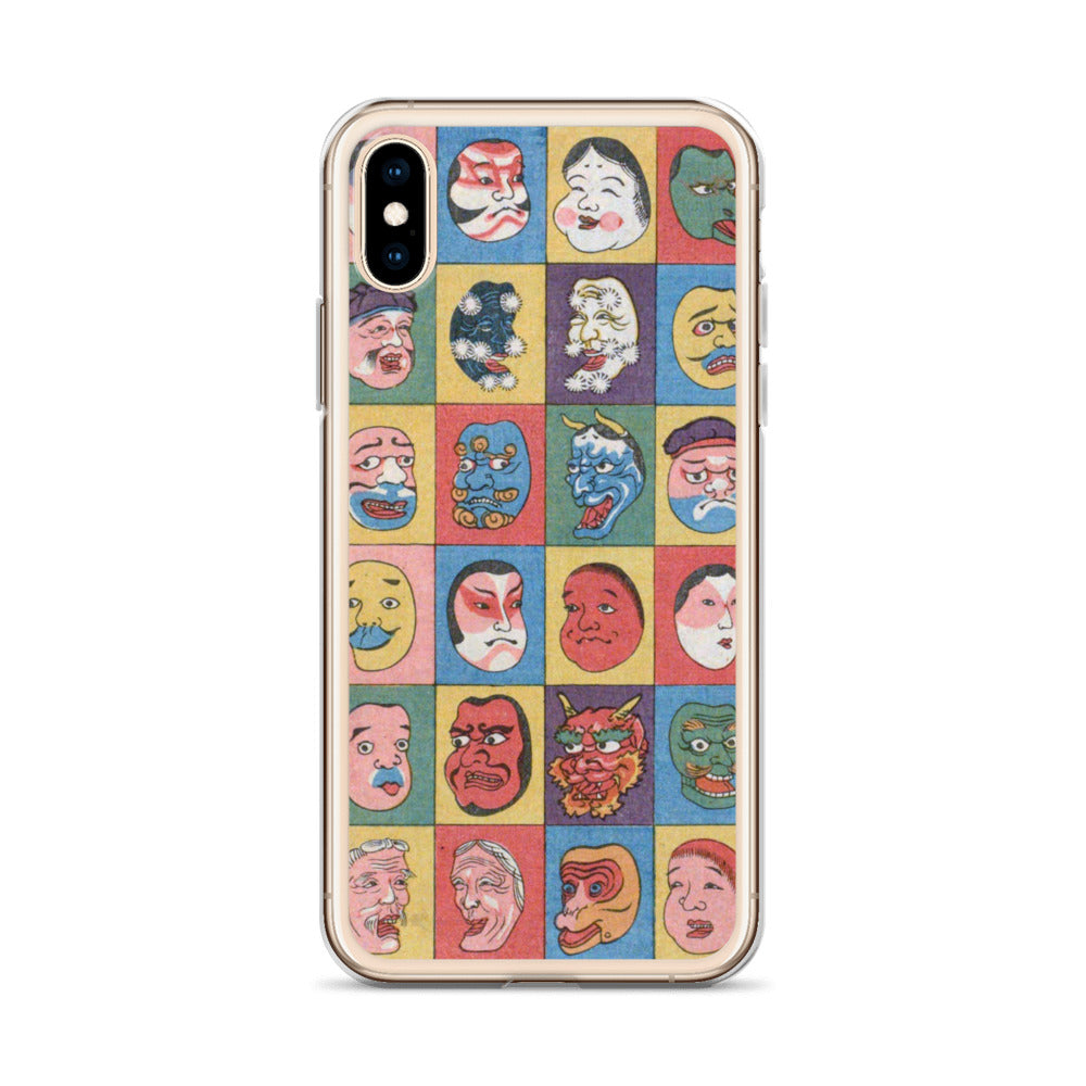 大正レトロ お面 iPhoneケース