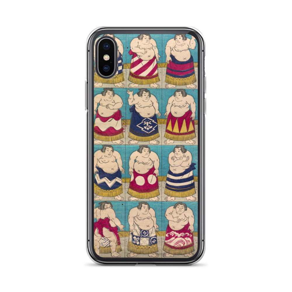大正レトロ 相撲 iPhoneケース